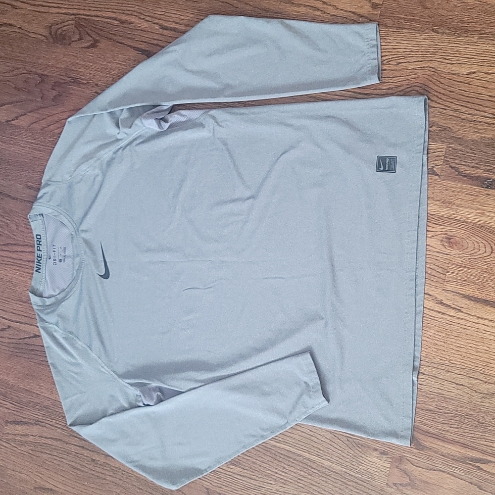 Nike Pro Dri Fit long sleeve shirt XL gray